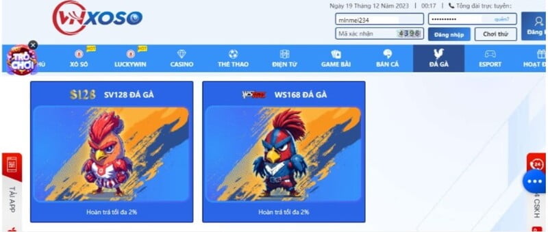 Truy cập trang VNXOSO để chơi game tại sảnh WS168 đá gà Truy cập trang VNXOSO để chơi game tại sảnh WS168 đá gà